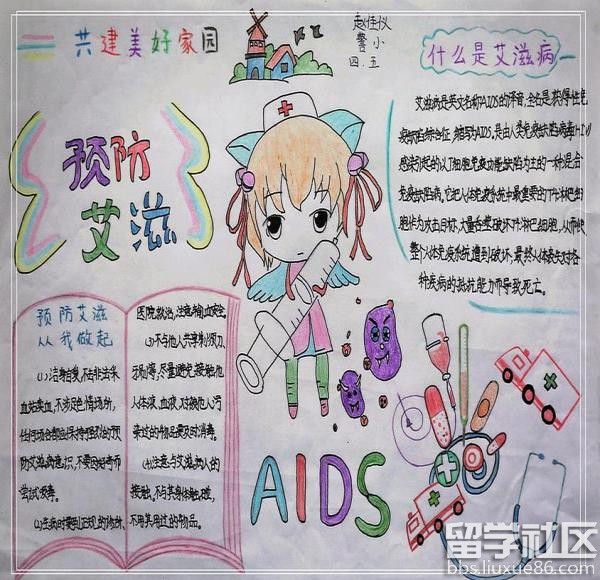 預防艾滋病手抄報