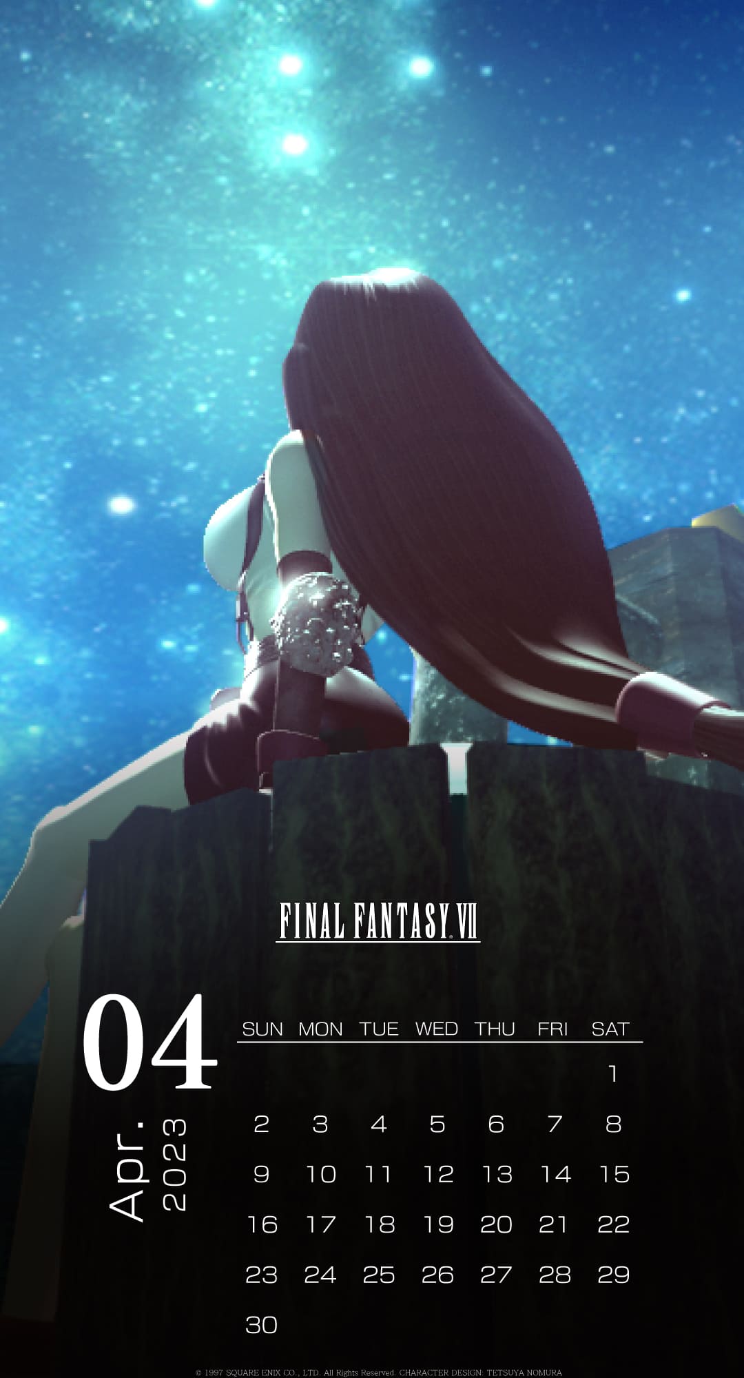 背影動人 《最終幻想7重制版》4月蒂法主題日歷壁紙公開