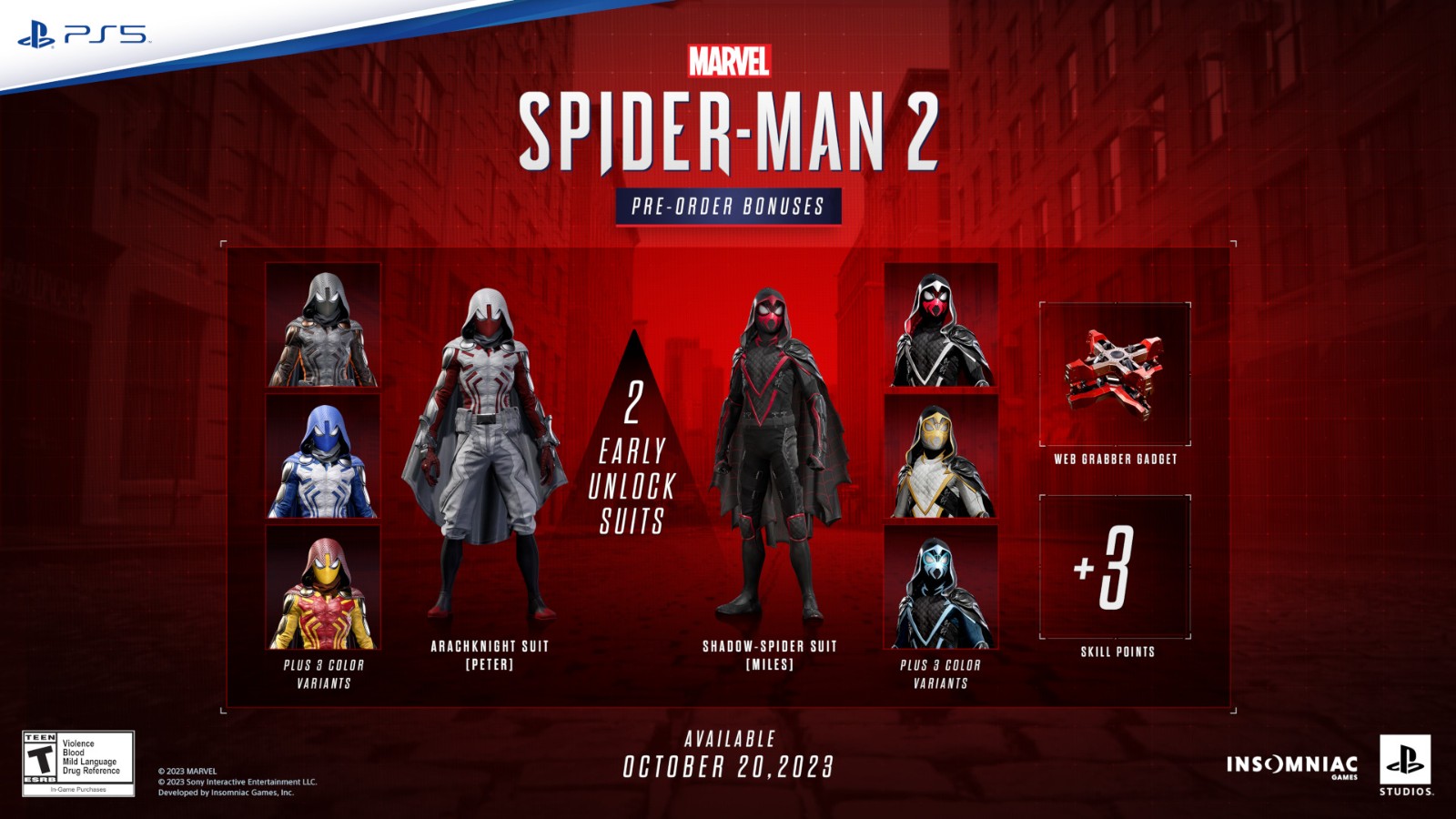 PS5《漫威蜘蛛俠2》將於10月20日正式發售