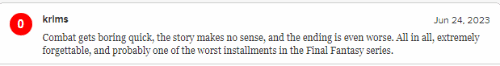 《FF16》M站用戶評分跌破7分!玩家懷疑惡意畱評
