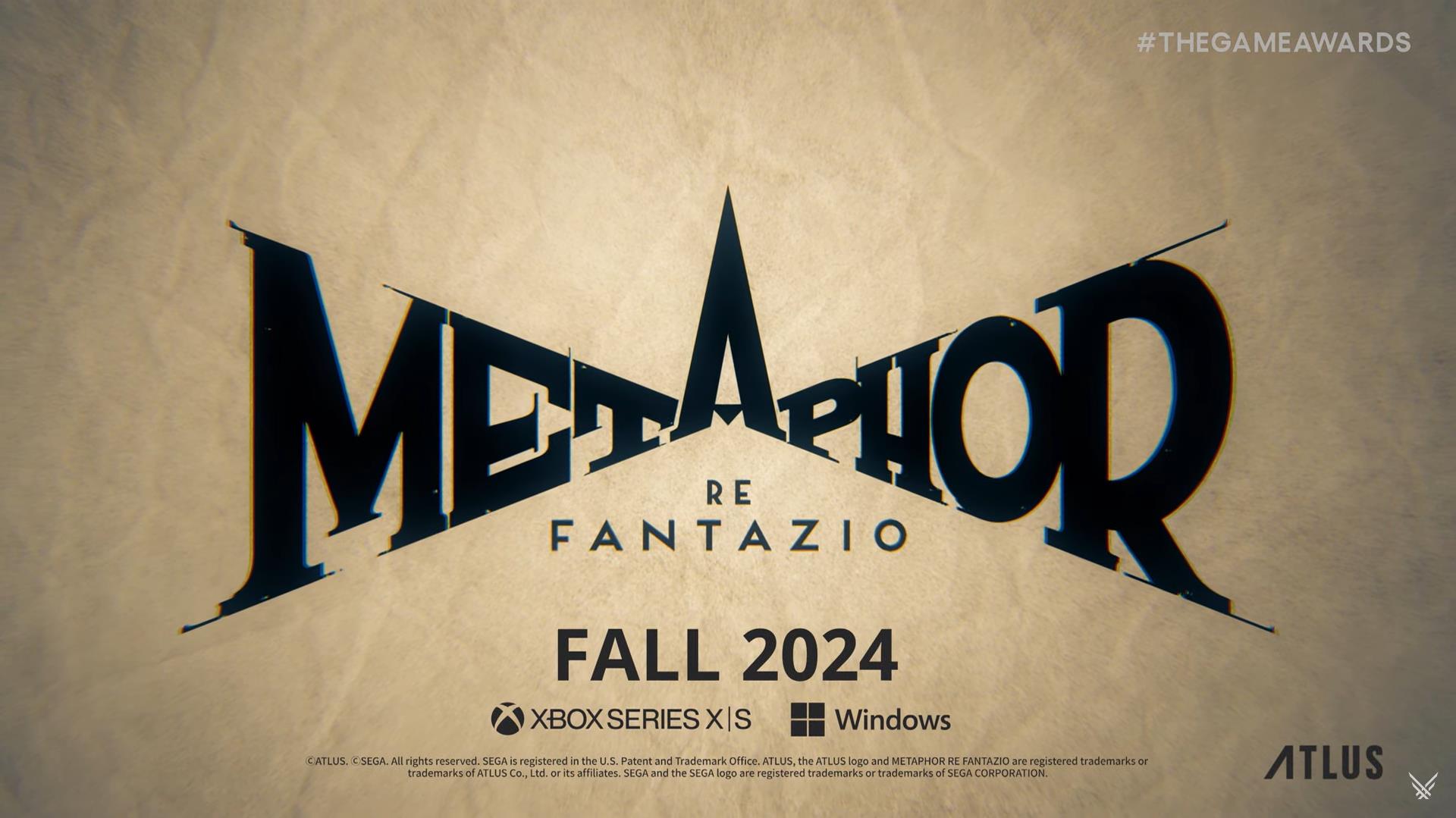 TGA 2023：《暗喻幻想》宣佈2024年鞦季發售