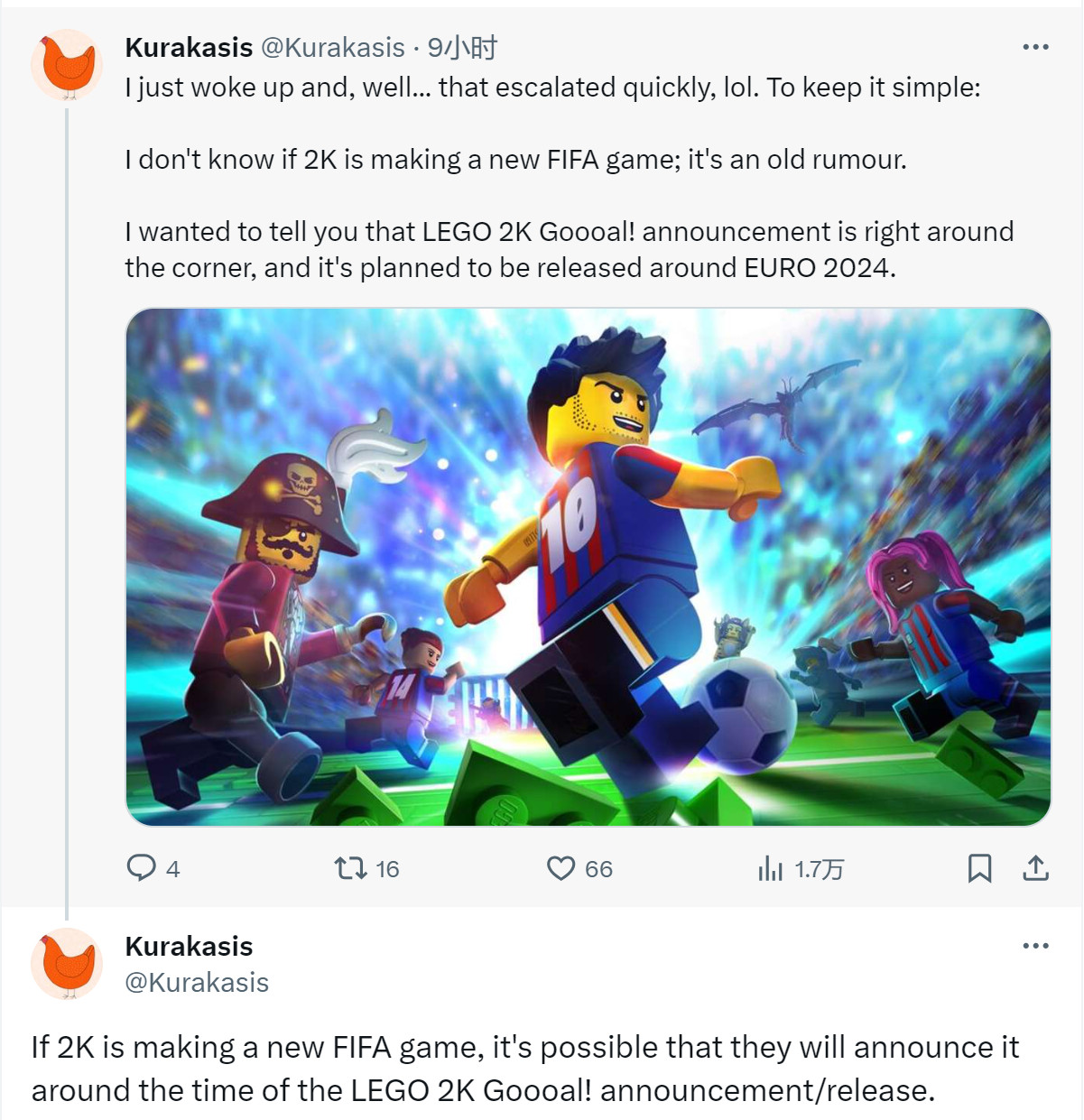 傳聞：下一個《FIFA》遊戯由2K打造