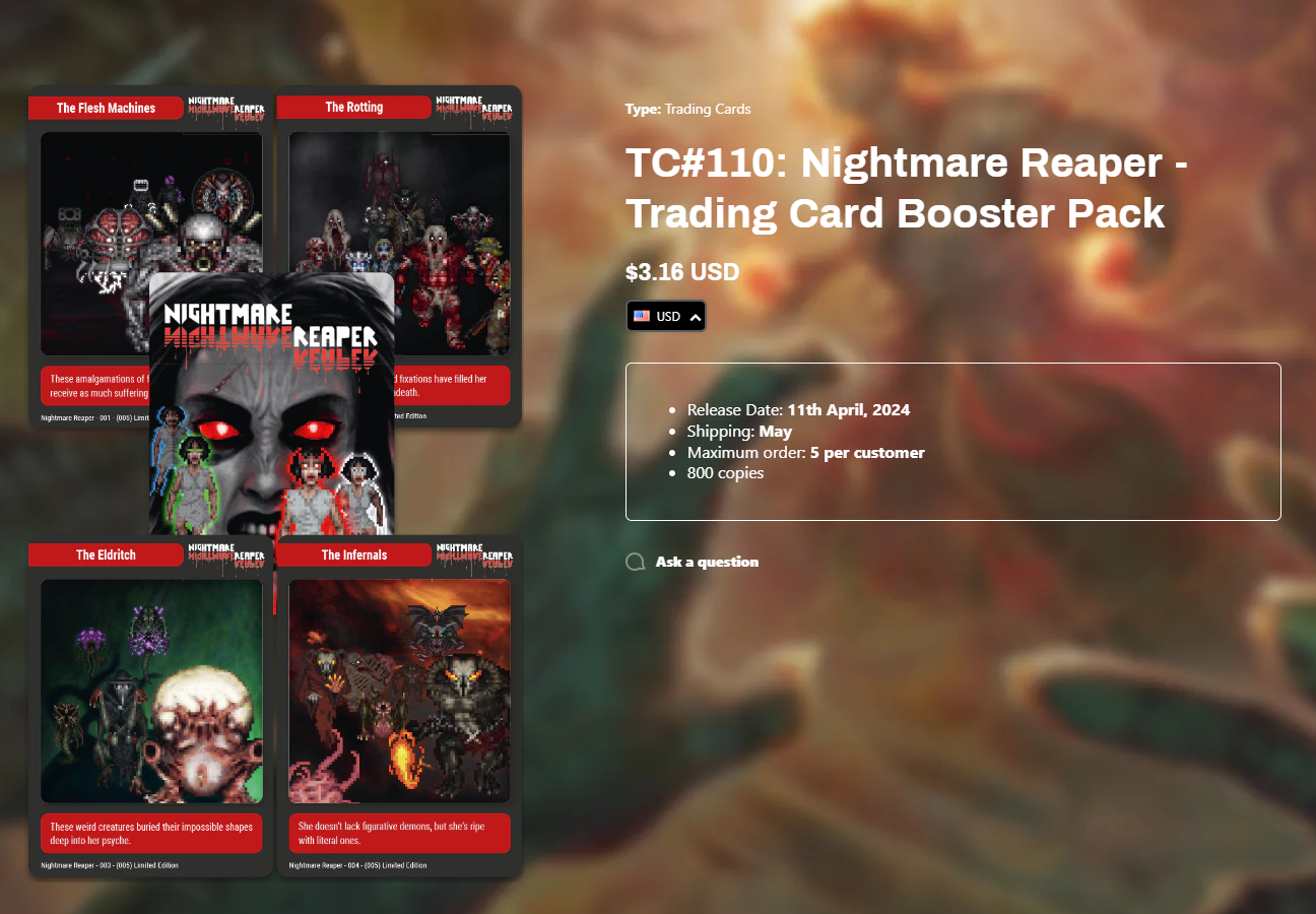 Steam特別好評複古射擊遊戯《Nightmare Reaper》即將推出NS實躰版