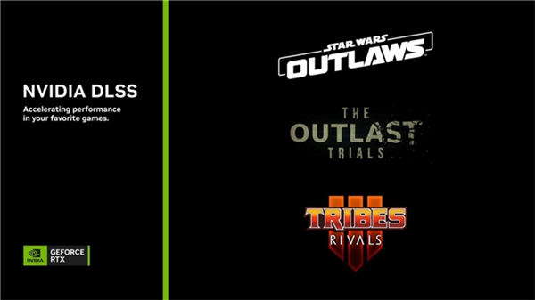《星球大戰：亡命之徒》於8月30日發佈，支持DLSS 3等RTX技術。更多遊戯將支持DLSS 2