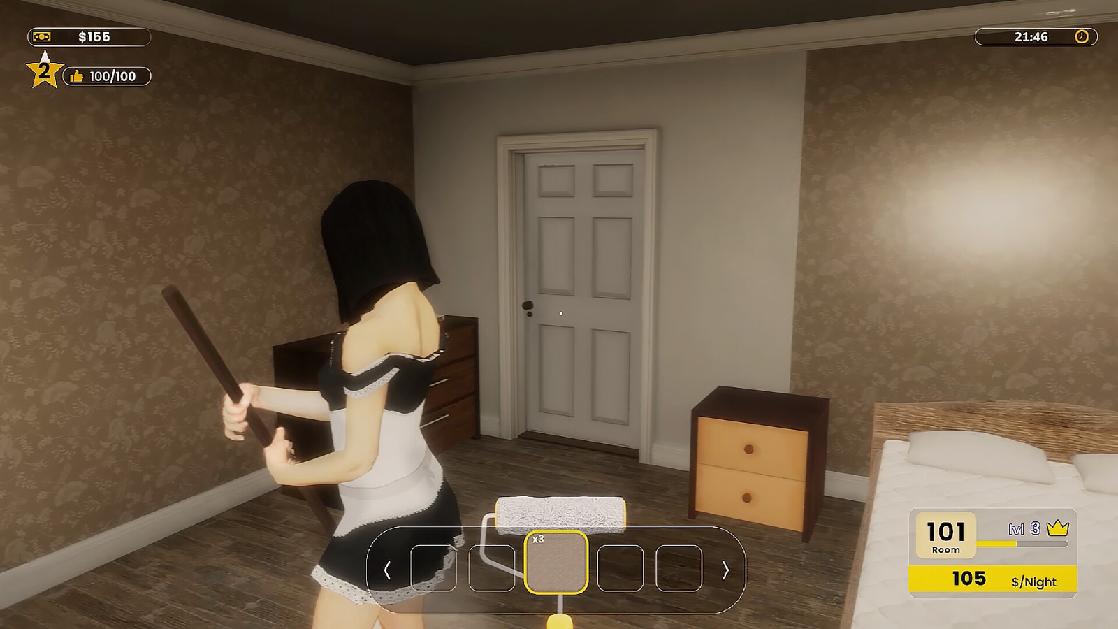 《酒店經營模擬器》Steam版發售 迷人女僕上門服務