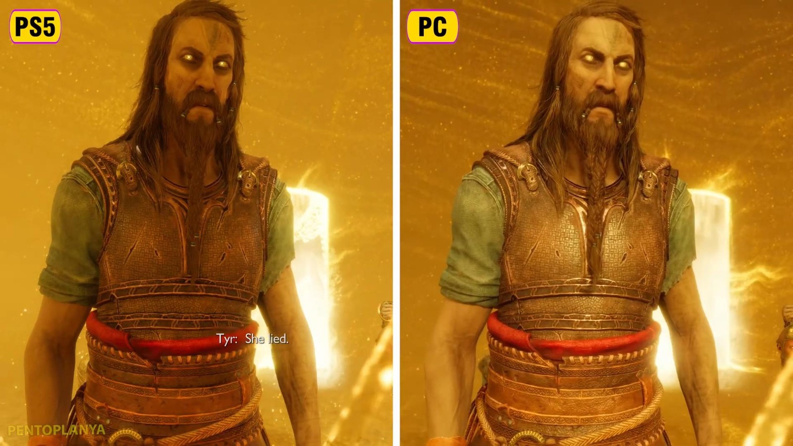 《戰神：諸神黃昏》PC版與PS5版對比眡頻 快來找差別
