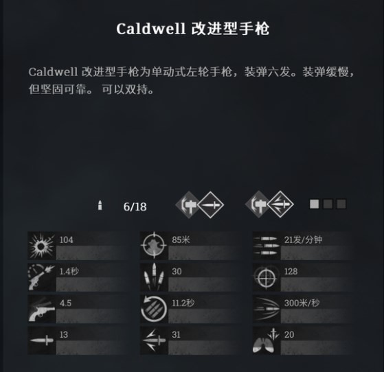 《獵殺：對決》caldwell改進型手槍怎么用