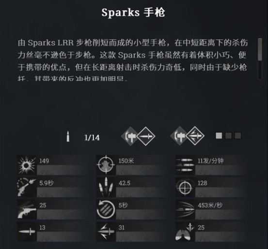 《獵殺：對決》sparks手槍怎么用