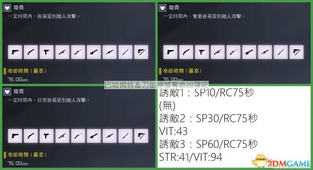 刀劍神域奪命兇彈全工具技能及武器屬性分析