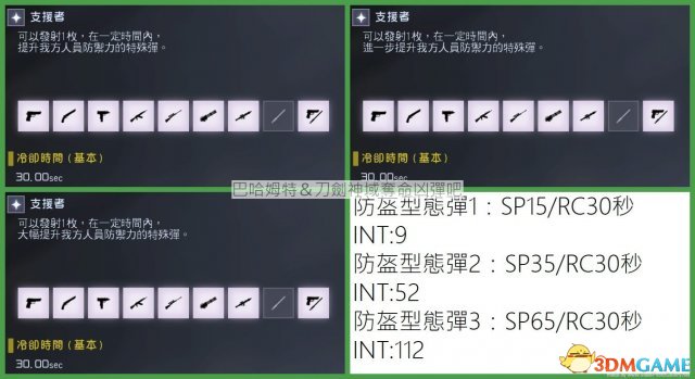 刀劍神域奪命兇彈全工具技能及武器屬性分析