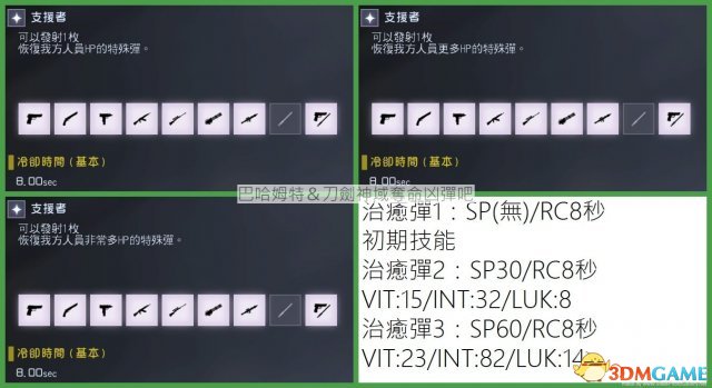 刀劍神域奪命兇彈全工具技能及武器屬性分析