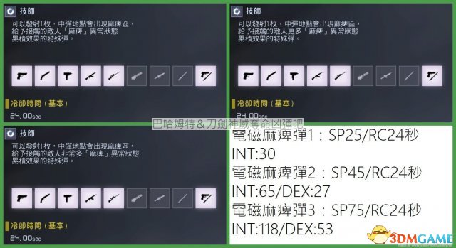 刀劍神域奪命兇彈全工具技能及武器屬性分析