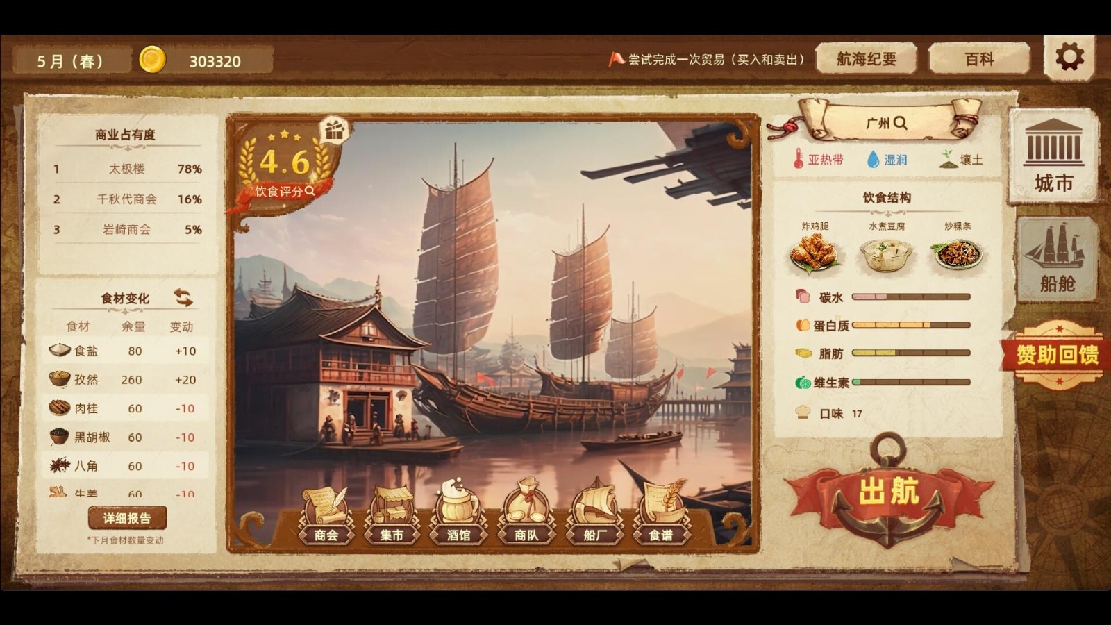 美食冒險遊戯《豐收之路：漂洋過海的美食》Steam頁麪上線 明年發售