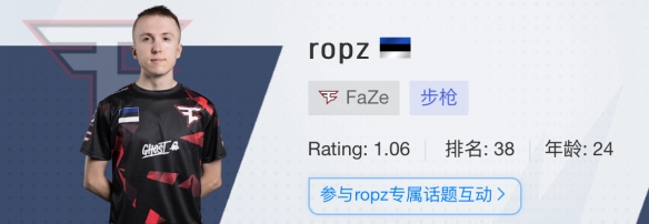 CSGO2024上海majorFaze戰隊選手名單