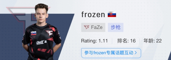 CSGO2024上海majorFaze戰隊選手名單