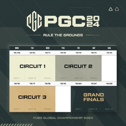 PUBG PGC2024全球縂決賽火熱開賽，PCL賽區6支戰隊強勢出征！