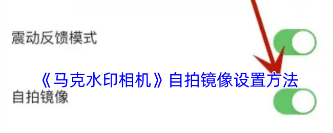 《馬克水印相機》自拍鏡像設置方法