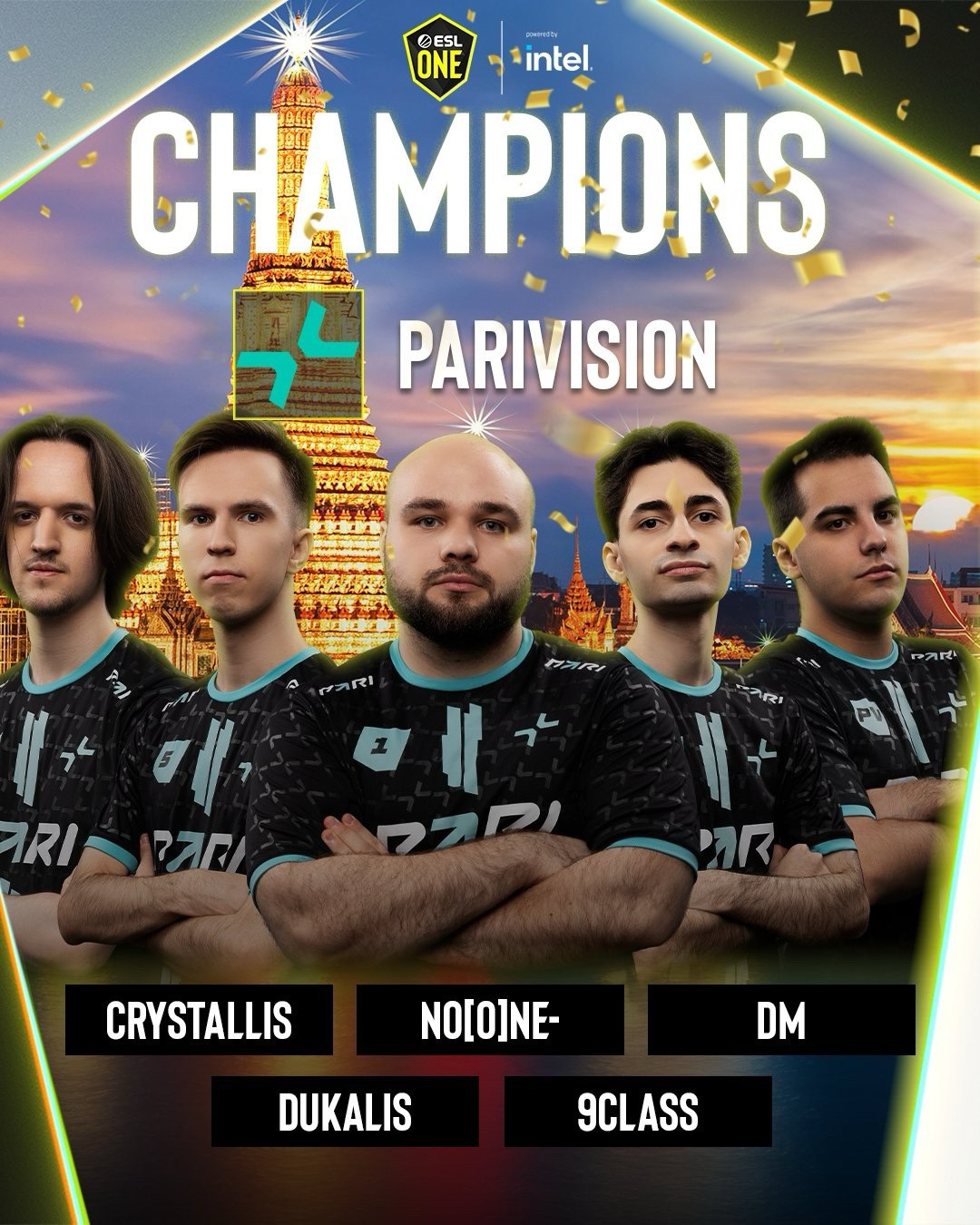 《DOTA2》ESL One曼穀站 Parivision3:1液躰奪冠