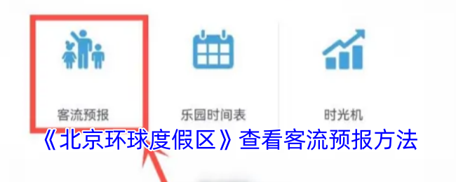 《北京環球度假區》查看客流預報方法