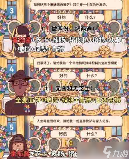 《可口的比薩》十周年餐車第16關通關攻略