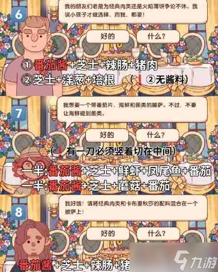 《可口的比薩》十周年餐車第16關通關攻略