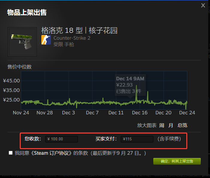 Steam交易手續費要多少