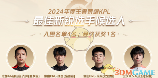 《王者榮耀》2024KPL年度最佳候選名單一覽