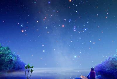天上有許多小星星。每天晚上,他們都去銀河洗澡。但是他們走近一
