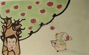 小兔秋秋和蘋果樹|尋找綠色紅蘋果