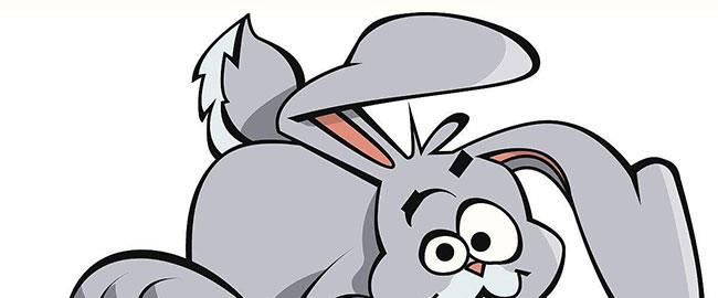 蘿里是一只有灰色頭發、長耳朵和三瓣嘴的小兔子