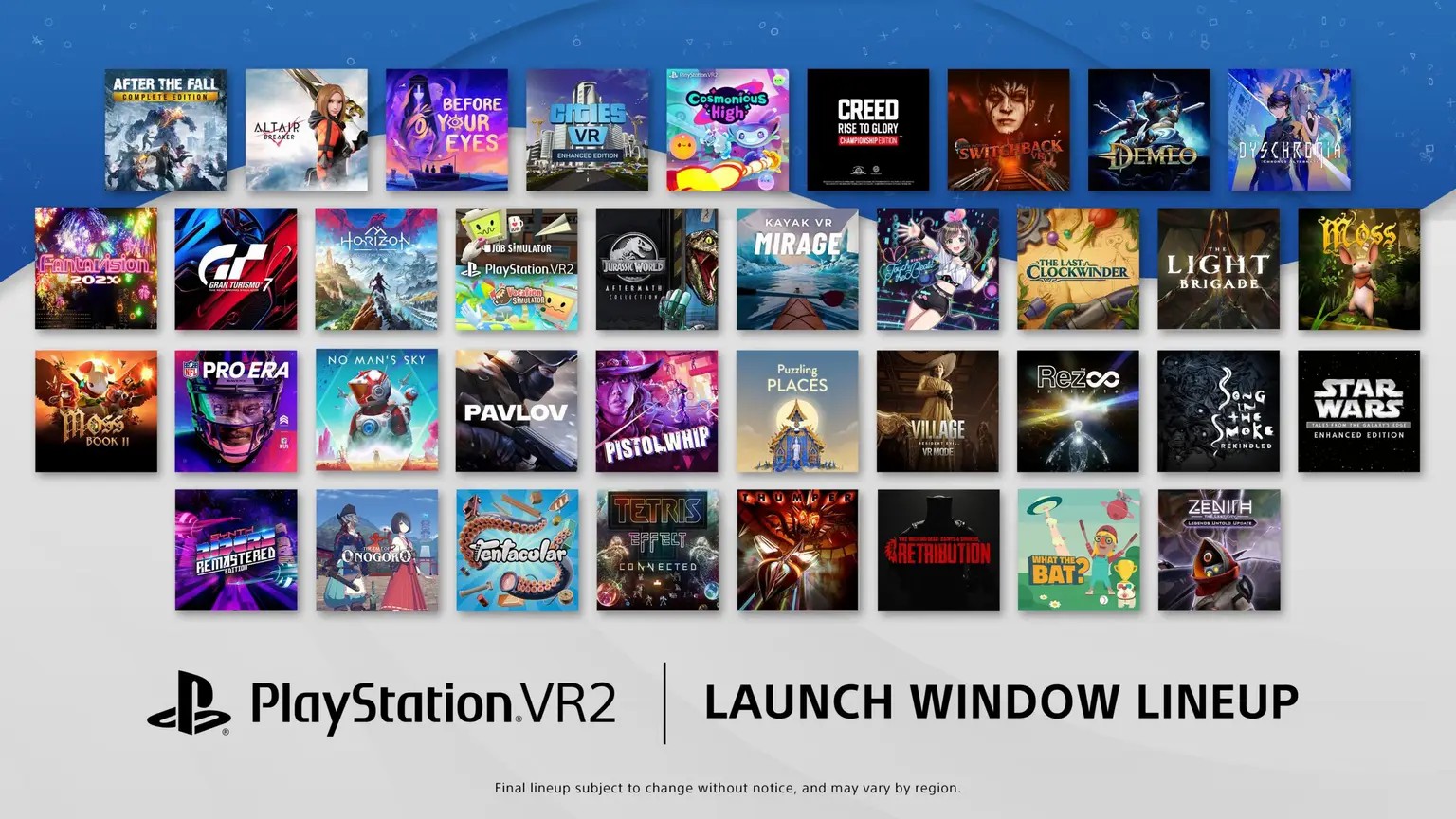 索尼：目前有超百款游戲正在為PS VR2開發