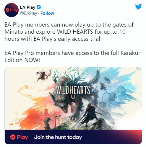 XGPU和EA Play會員已可試玩《狂野之心》 時長約10小時