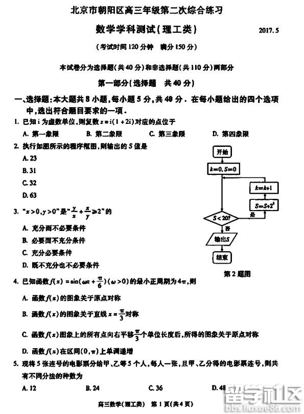 2017年北京市朝陽區高三二模語文作文題匯總