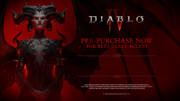 《暗黑破壞神4》將于3月開啟Beta測試 預購玩家可提前體驗