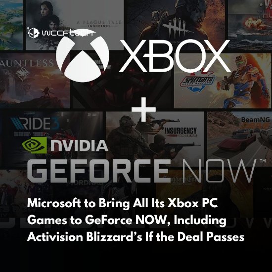 微軟和英偉達簽署10年協議 承諾Xbox PC遊戲將登陸GeForce Now
