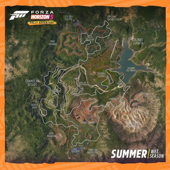 《極限競速：地平線5》“拉力冒險”資料片地圖發佈