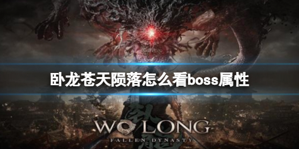 《臥龍蒼天隕落》怎么看boss屬性？看boss屬性的方法心得