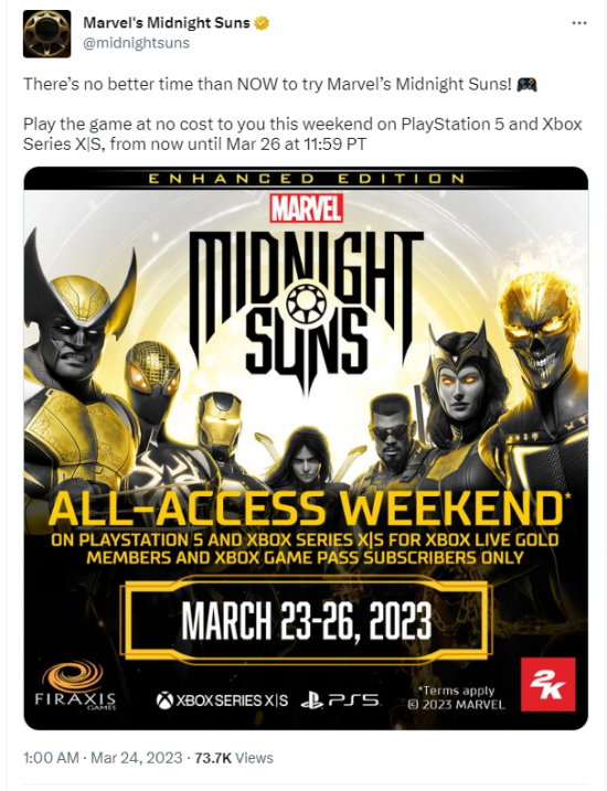 《漫威暗夜之子》PS5、Xbox Series X|S本周免費遊玩