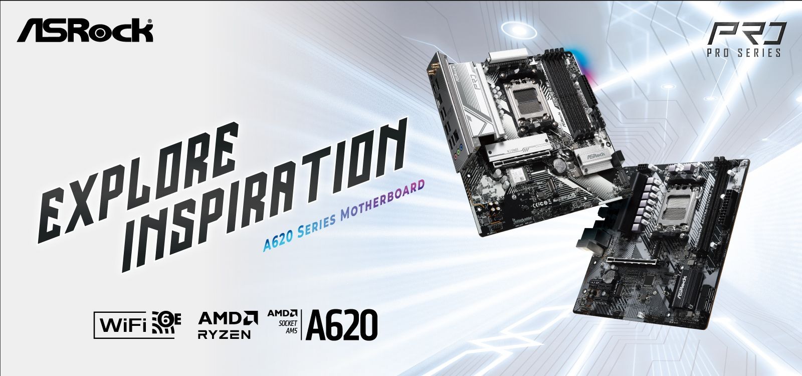 華擎推出 4 款新 AMD A620 系列 AM5 主機板 支援安裝 Ryzen 7000 系列処理器