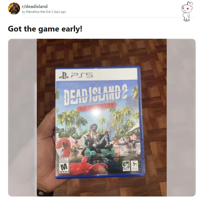 《死亡島2》PS5實躰磐經二手平臺媮跑 後續或出現更多劇透內容