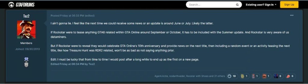 T2或將於5月17日公佈《GTA6》新消息 期待嗎？