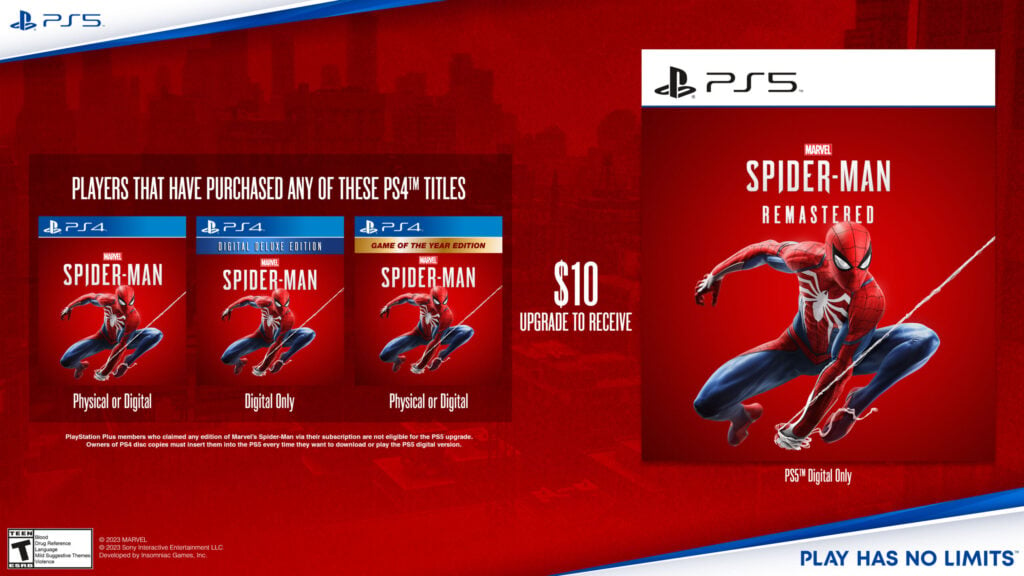 PS5獨立版《漫威蜘蛛俠:重制版》售價49