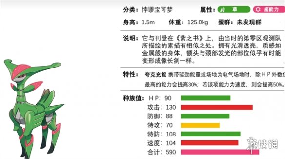 《寶可夢朱紫》鐵斑葉介紹