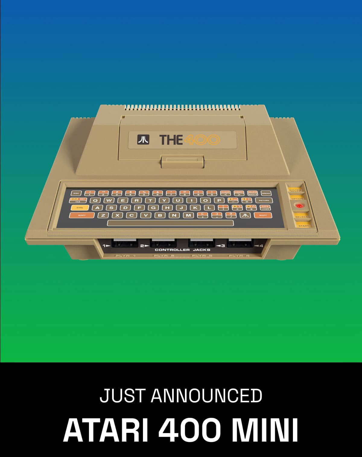 雅達利推出經典主機Atari 400 Mini複制主機