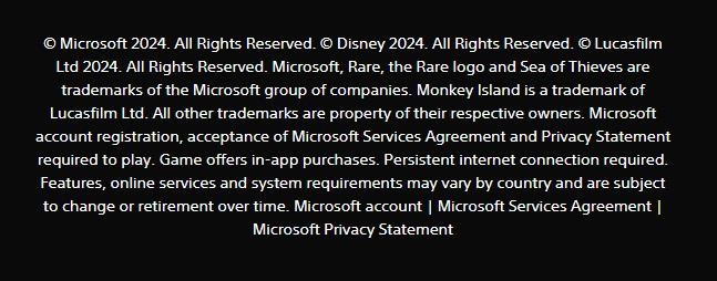 PS5版《盜賊之海》要求玩家注冊相關微軟賬號