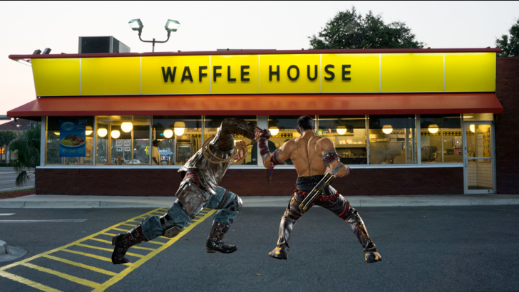 《鉄拳》加入美國連鎖餐厛“松餅屋”(Waffle House