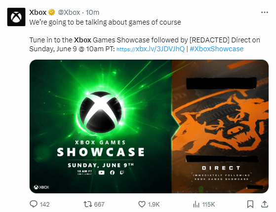 微軟宣佈Xbox Games Showcase發佈會將於6月