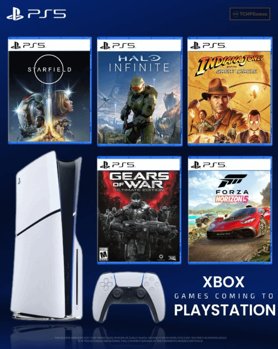 Xbox第一方遊戯登錄PlayStation