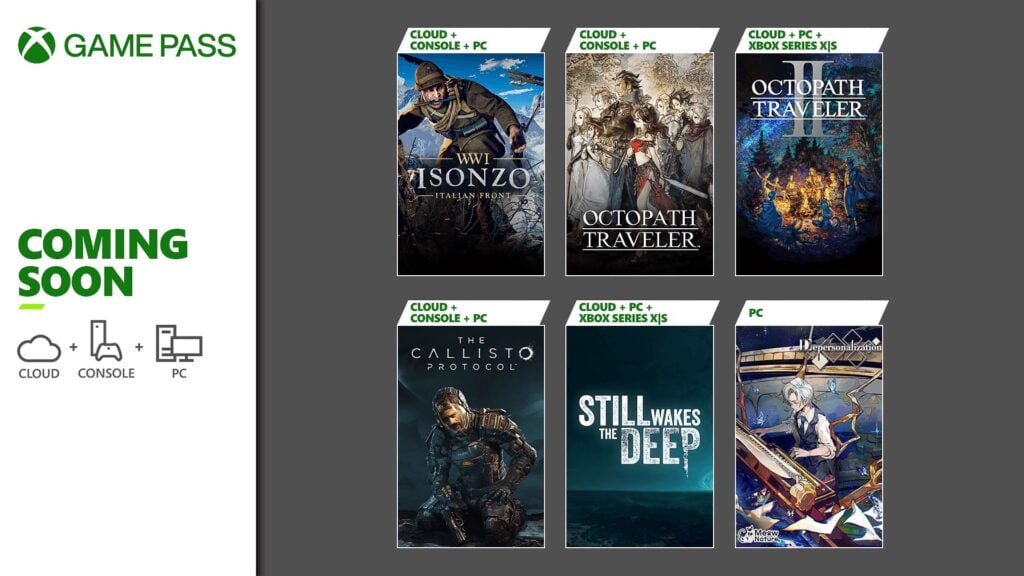 Xbox Game Pass 6月上旬主機/PC/安卓新增遊