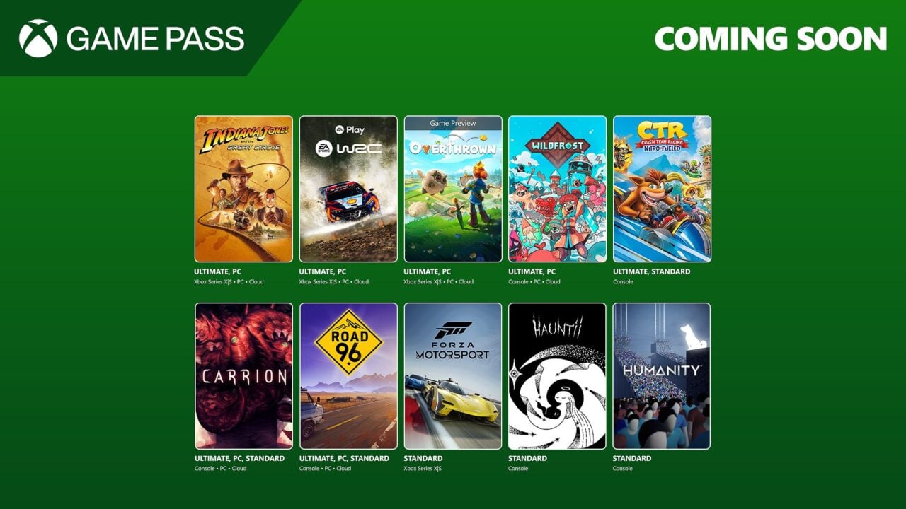 Xbox Game Pass 12月主機/PC/安卓新增遊戯